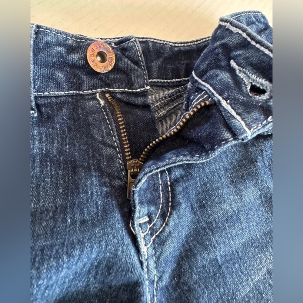 Kensie Girl Denim Embroidered Lace Trim size 10 Shorts - Picture 8 of 8